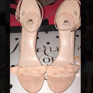 Madison, light pink, worn twice. Size 10